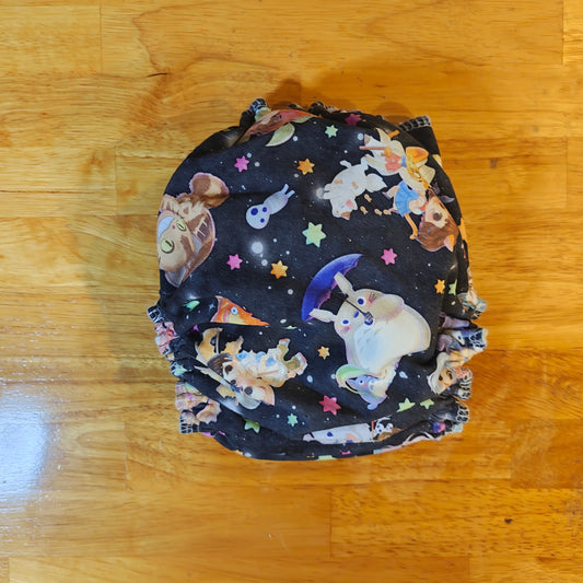 Hybrid fitted cloth diaper