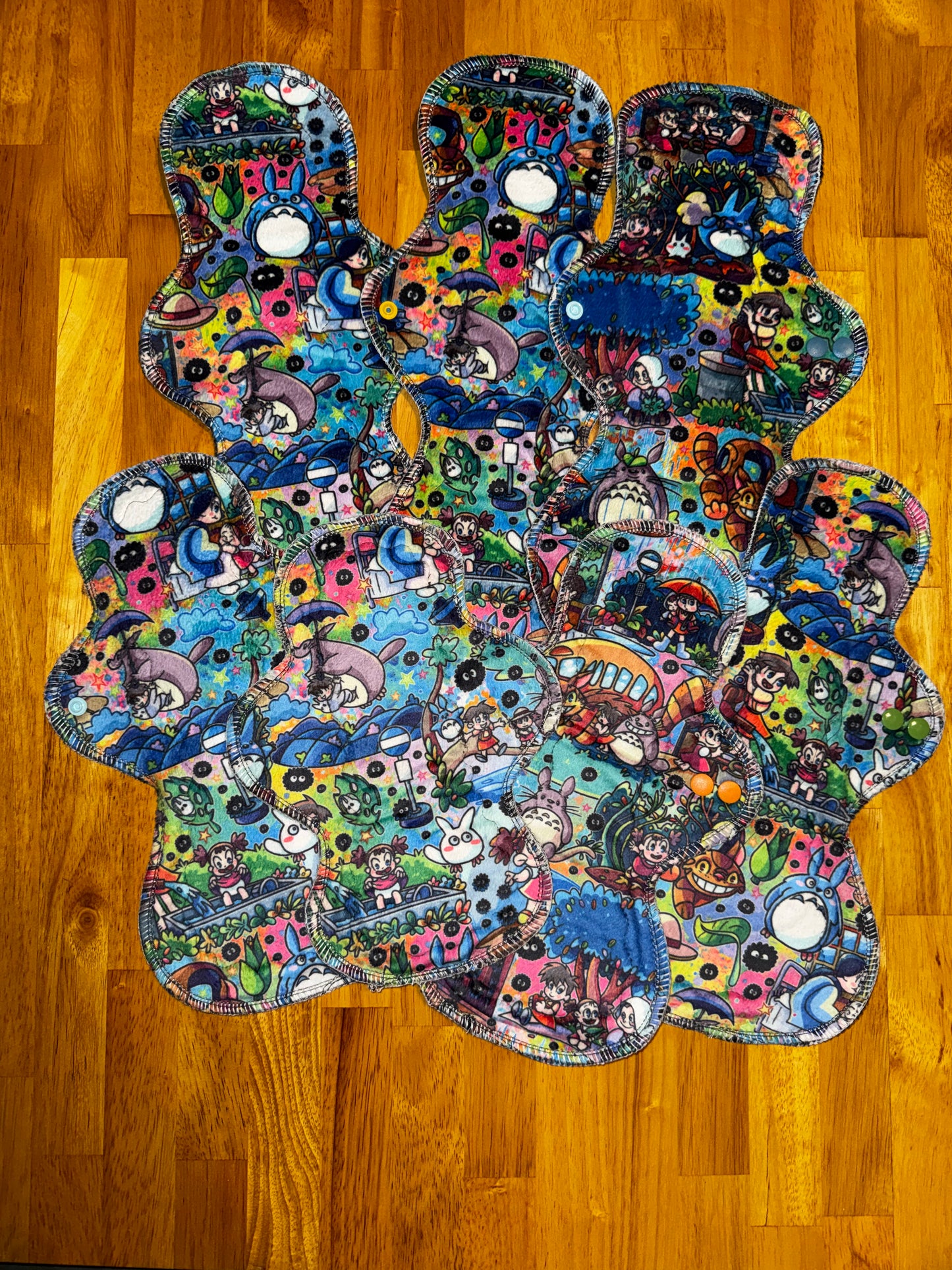 Ghibli minky cloth pads