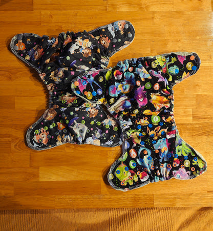 Hybrid fitted cloth diaper